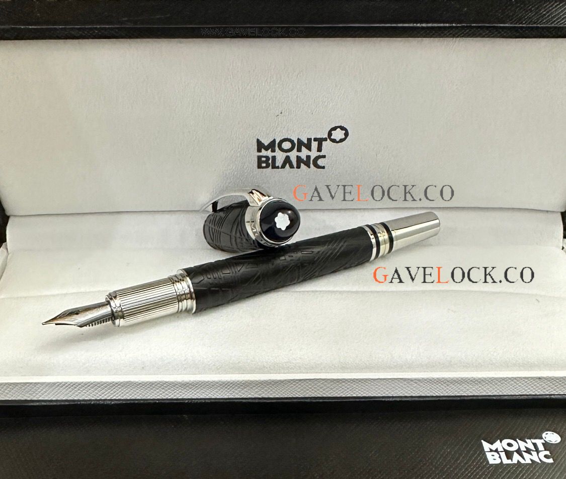 AAA Copy Montblanc StarWalker 'Space Blue' Black Barrel & Silver Clip Fountain Pen